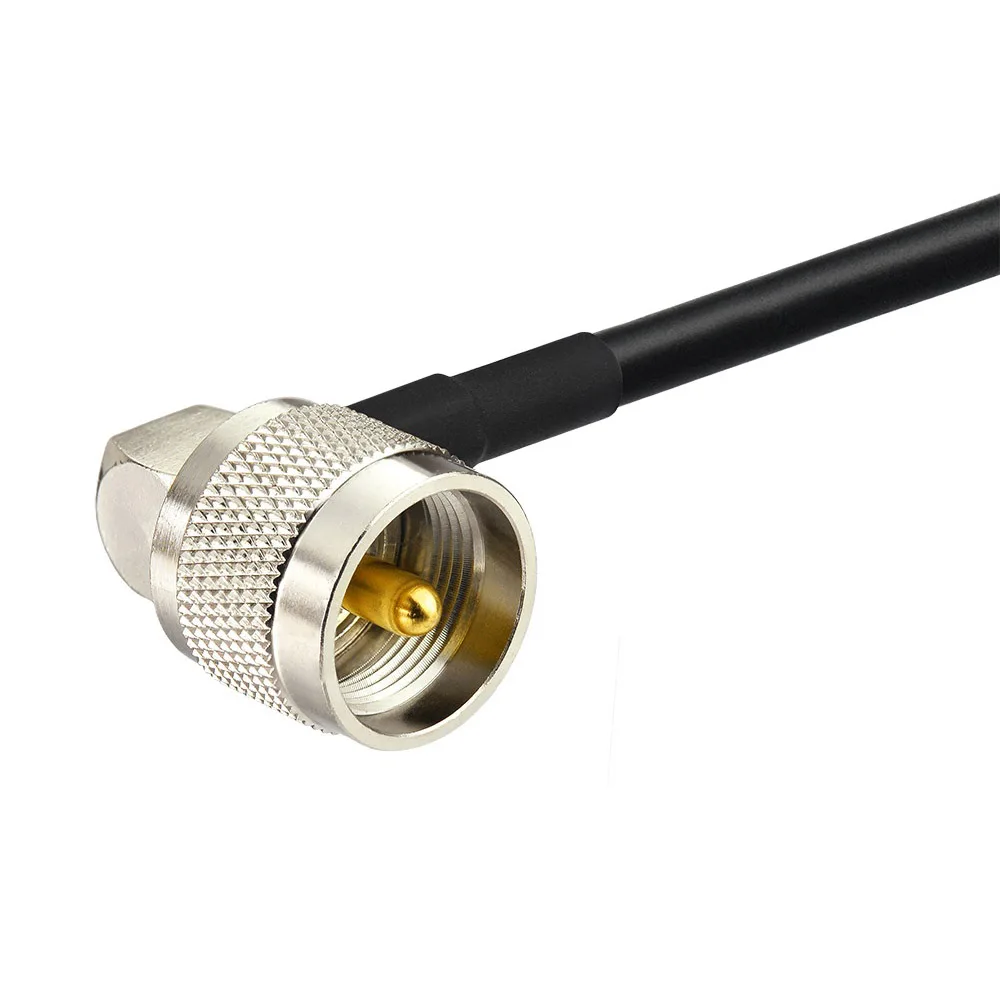 Флуоресцентный кабель стандарт UHF штекер низкие потери RG58 30 см для любительского