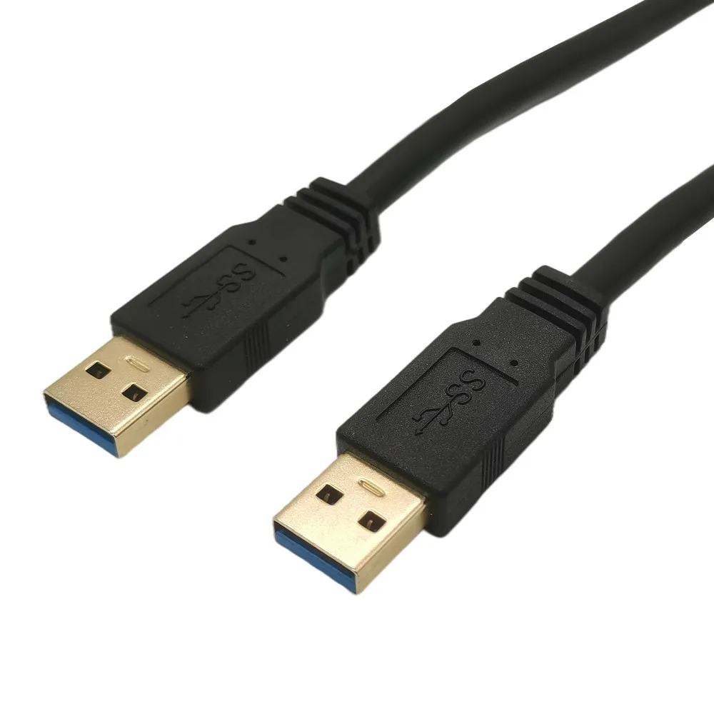 

Gold USB 3.0 Male to Male A type extension M/M 0.6m 2FT USB cable AM TO AM for radiator car speaker hard disk