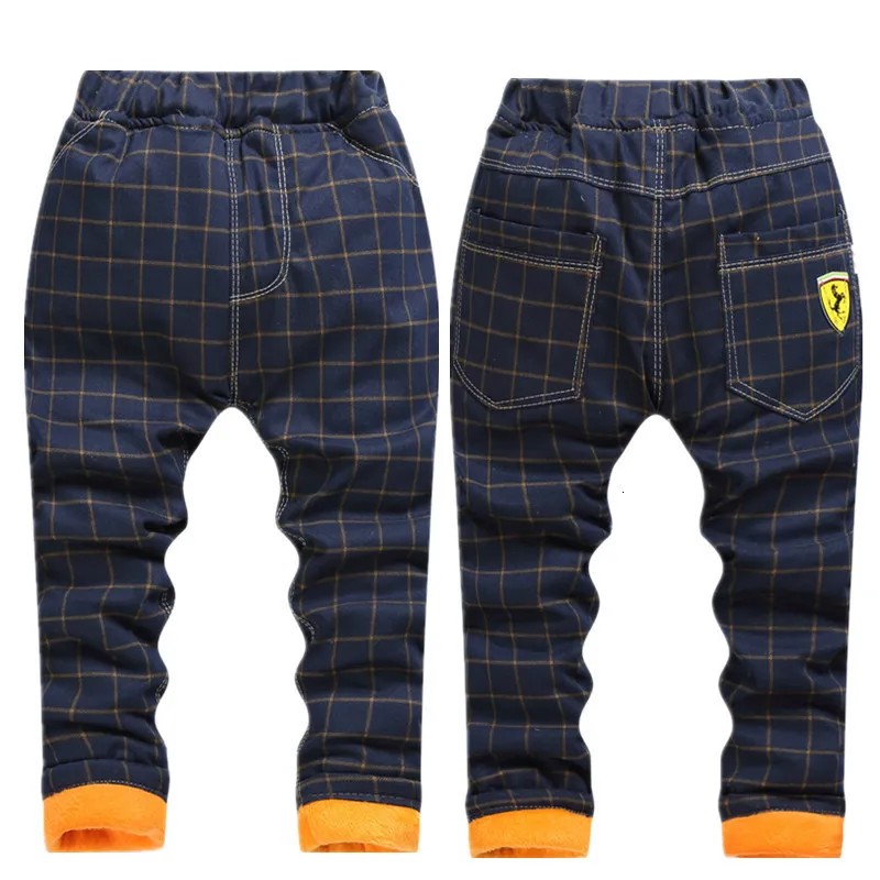 Новинка Зима 2019 повседневные камуфляжные клетчатые брюки для мальчиков детские
