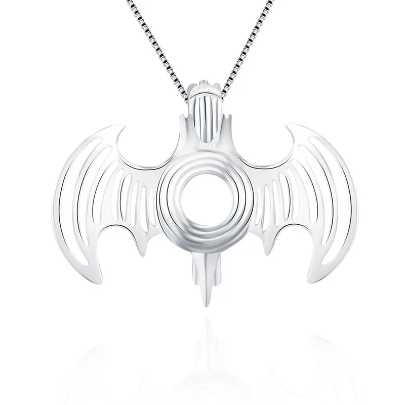 

CLUCI Women 925 Sterling Silver Pendant for Necklaces Women Silver 925 Animal Flying Bat Silver Pendant Pearl Locket SC135SB