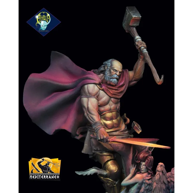 [Loong Way Miniatures] Aradia миниатюрный Гефестус-Blacksmith Олимпийских моделей 75 мм | Игрушки и