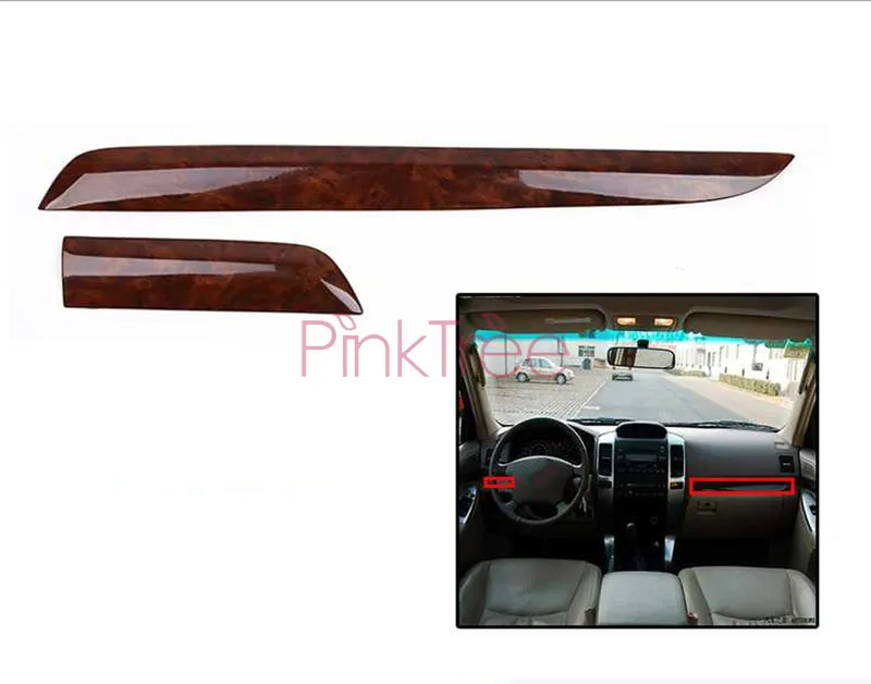 Деревянная накладка для отделки интерьера для Toyota Land Cruiser 120 Prado FJ120 2003 4 5 6 7 2009 аксессуары для стайлинга автомобилей 28 шт