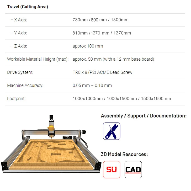 Silver 1015 Lead CNC Full Kit 1000x1500mm 4 Axis DIY Carving Engraver Complete Screw Driven Router Engraving Machine | Компьютеры и