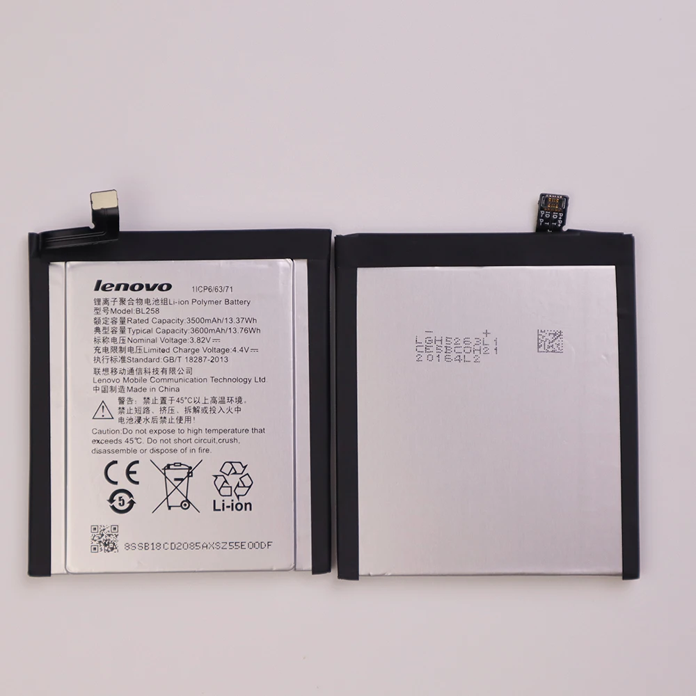 100% New Original Real 3500/3600mAh BL258 Battery For Lenovo Vibe X3 X3c50 X3C70 Lemon x3a40+free tools | Мобильные телефоны и