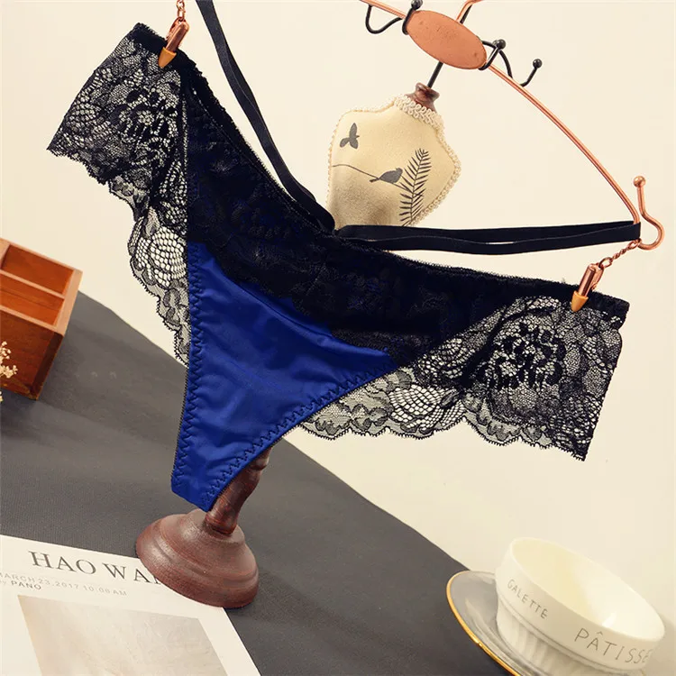 Сексуальные дышащие удобные трусы-брифы открытые кружевные подштанники