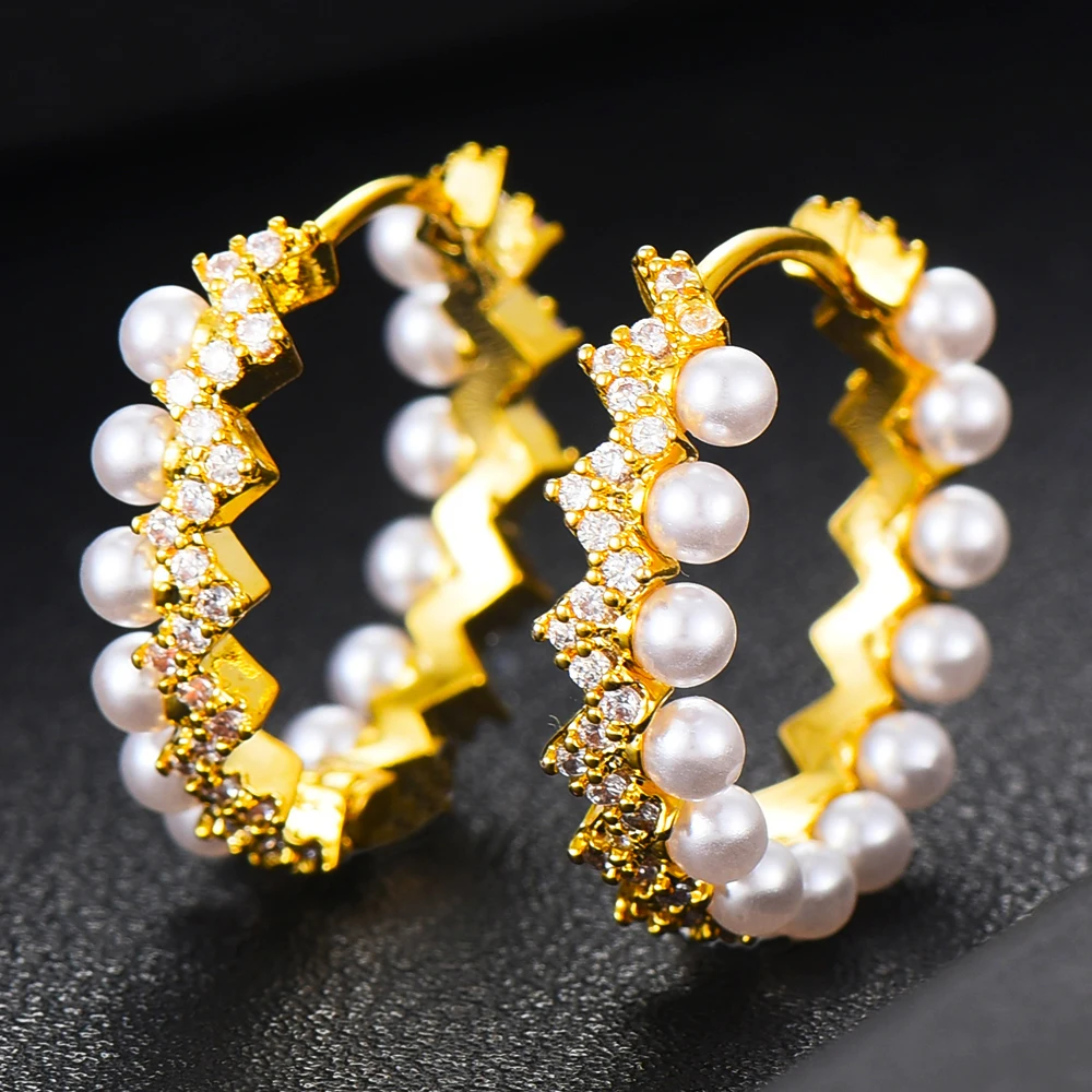 

KellyBola Shiny Delicate Cute Pearls Earrings Jewelry for Women Bridal Wedding Girl Daily Super Ladies Gift High Quality