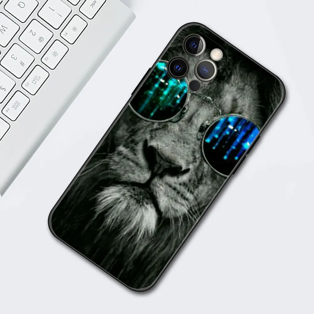 Чехол для телефона с изображением Льва тигра iPhone 13 Pro 12 Mini 11 Max XR X 7 8 6 6S Plus XS 5S SE 2020 |