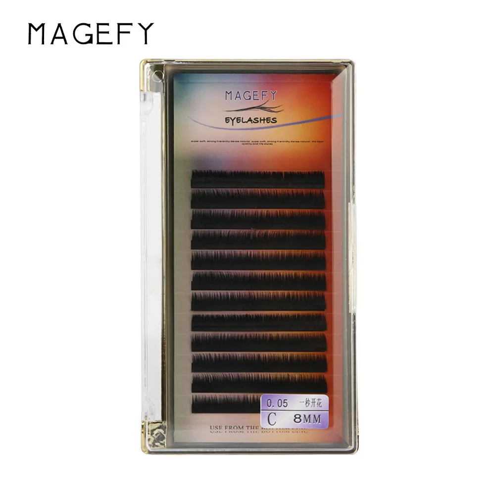Накладные ресницы магнитные Набор прививки накладные волнистые черные шелковые