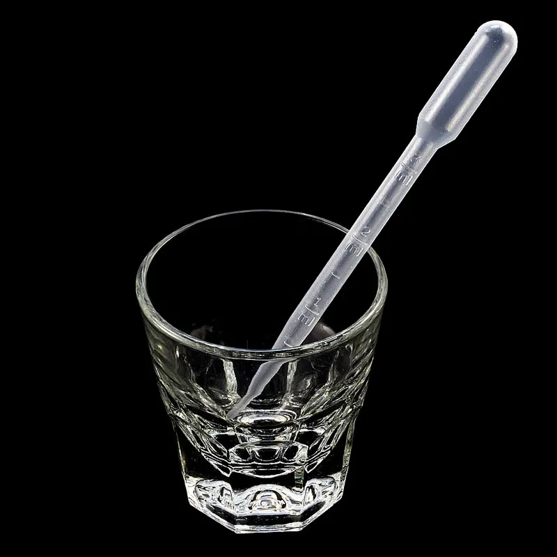 

100PCS 3ML Disposable Plastic Eye Dropper Transfer Graduated Pipettes Office Lab Experiment Supplies