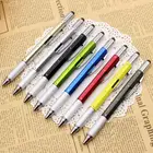 Шариковая ручка, 8 цветов, линейка ручка-отвертка, спиртовой уровень, многофункциональные инструменты, письменные принадлежности