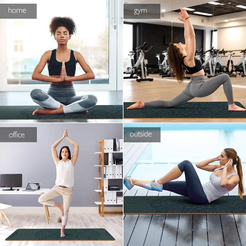 

Waitred TPE Yoga Mat Home Gym With Position Line Non-slip Exercise Carpet Mat For Fitness Gymnastics And Pilates Floor Pad