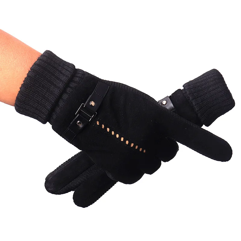 Зимние утолщенные теплые велосипедные перчатки для мужчин и женщин мужские с