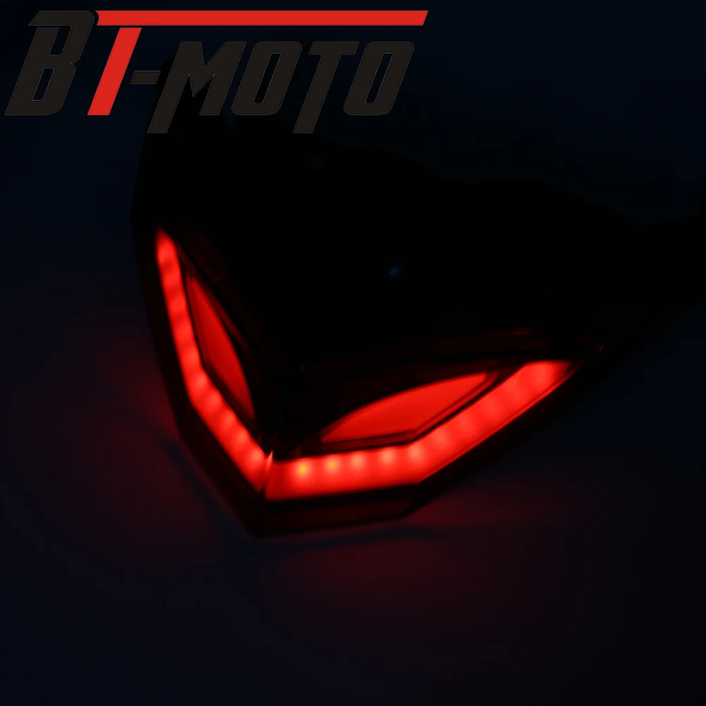 

Motorcycle ABS Smoke LED Brake Taillight Turn Signal Indicator Rear Lamp for Kawasaki Ninja 250R 300 EX300 Z250 Z300 2013-2015