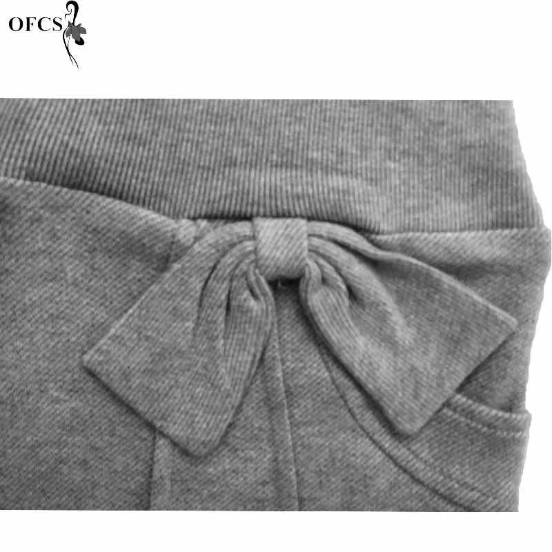 Новый Однотонная Одежда для девочек младшего возраста детские брюки Сезон лето