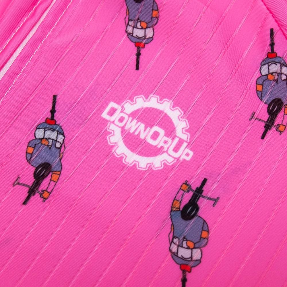 Новинка 2021 розовая велосипедная майка DOWNORUP Мужская с коротким рукавом одежда для