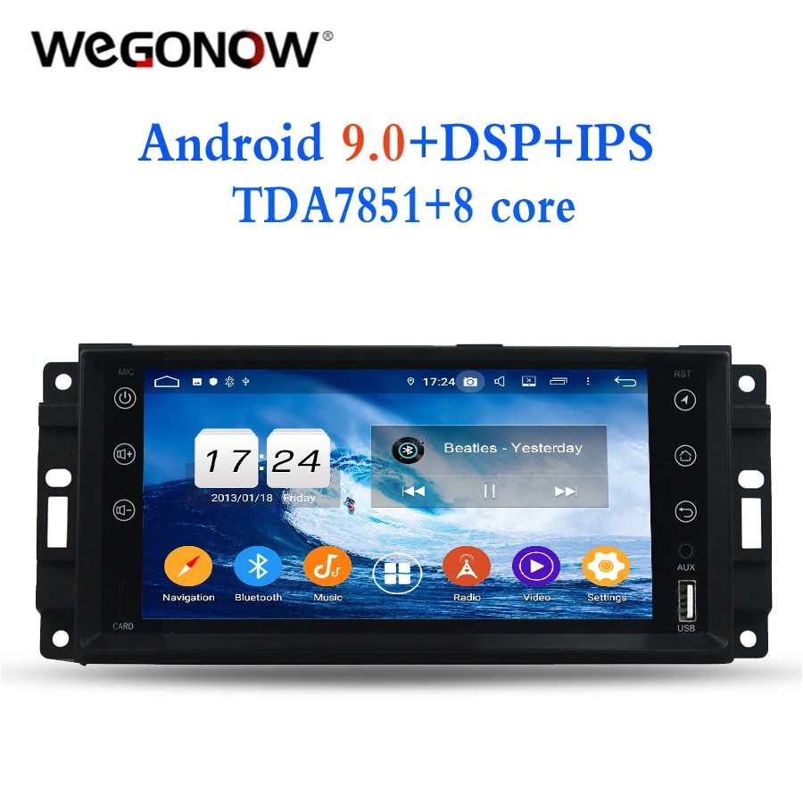 7 &quot1din Android 9 0 для Jeep Sebring CHEROKEE COMPASS Wrangler Commander 4 Гб + 32 ГБ Автомобильный dvd-плеер gps