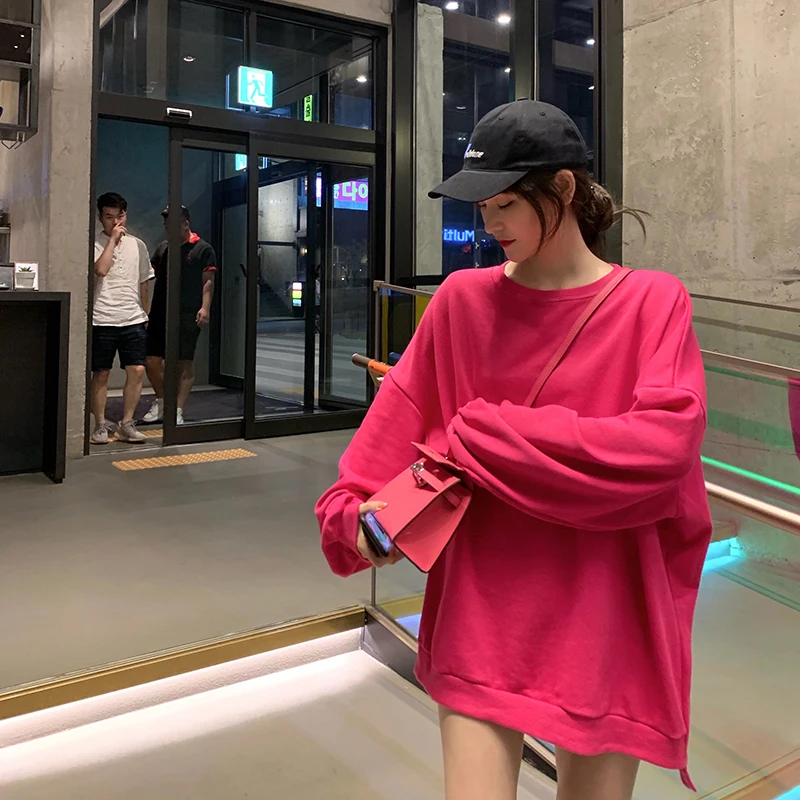 2019 осенний стиль преппи Одноцветный пуловер с длинными рукавами тонкая женская