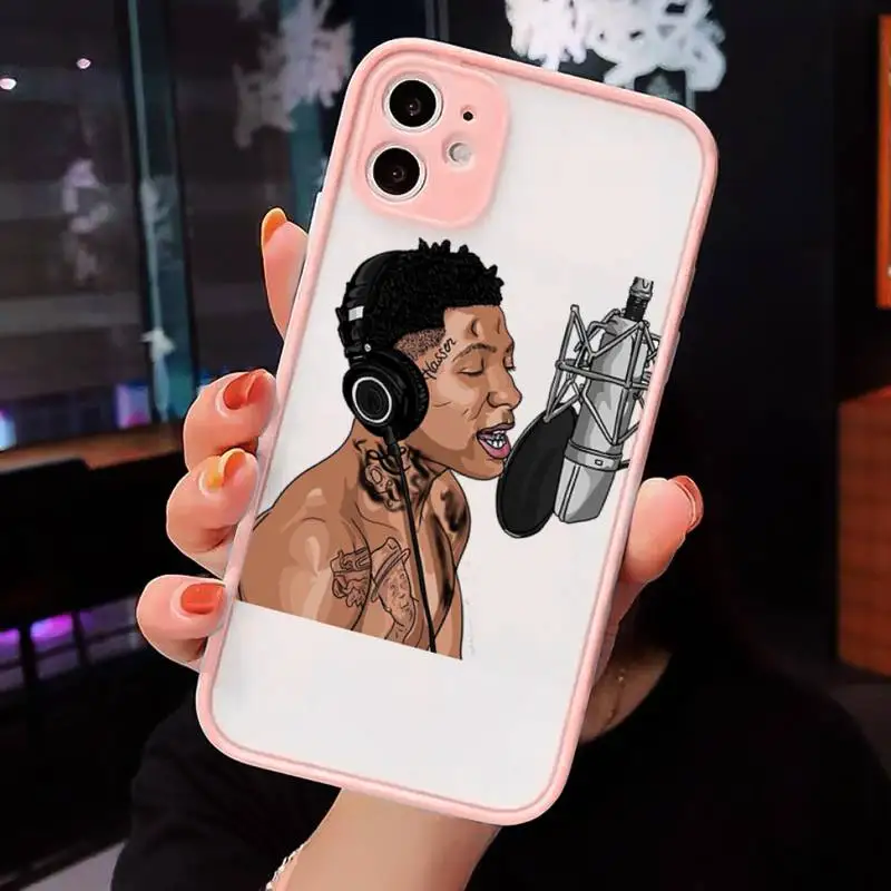 

Rapper Youngboy Never Broke Again Phone Cases Matte Transparent for iPhone 7 8 11 12 s mini pro X XS XR MAX Plus cover funda