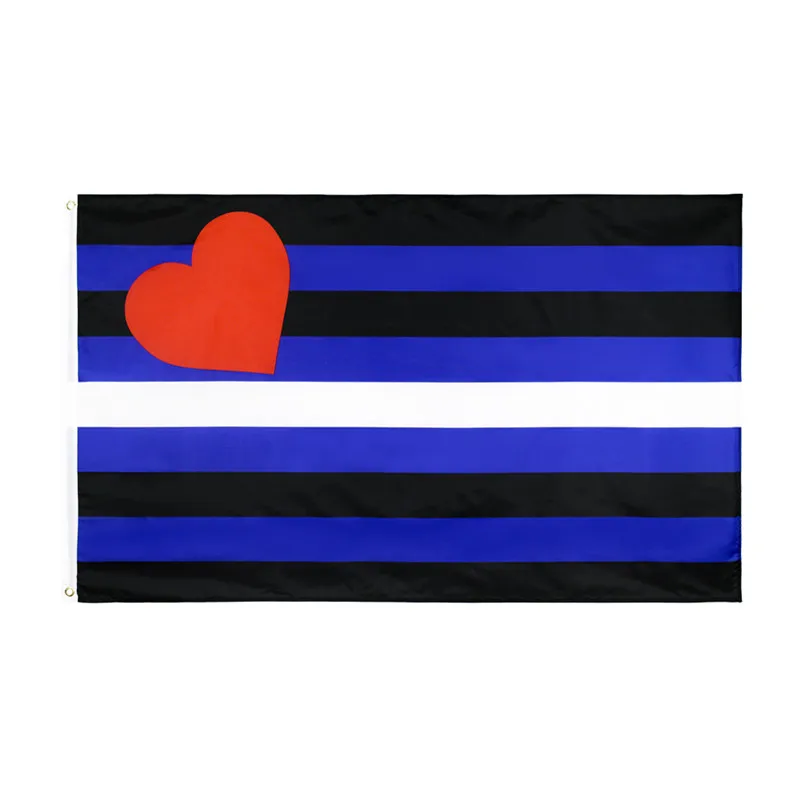 

10 Pieces 5' x 3' Leather Pride Flag Banner Polyester with Brass Grommets 150cm x 90cm