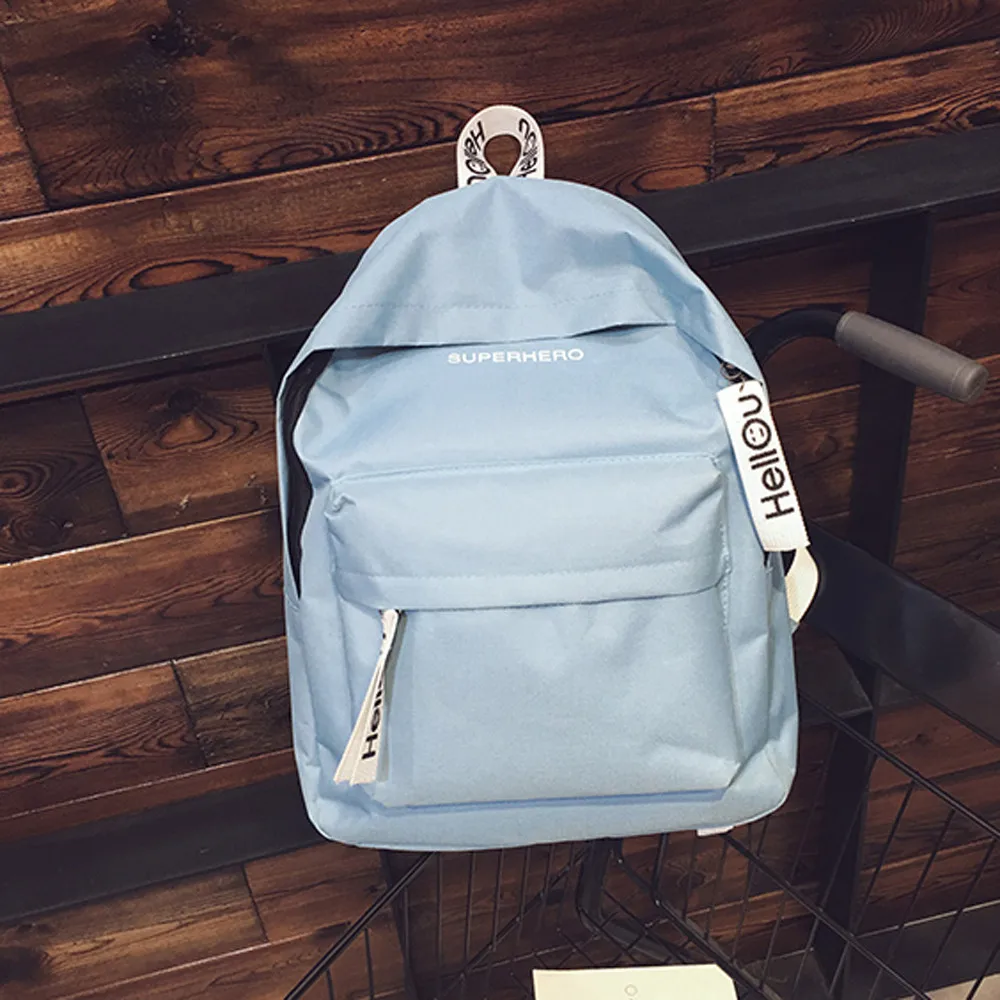 Aelicy однотонный рюкзак для пар школьный ранец дорожная походная сумка унисекс