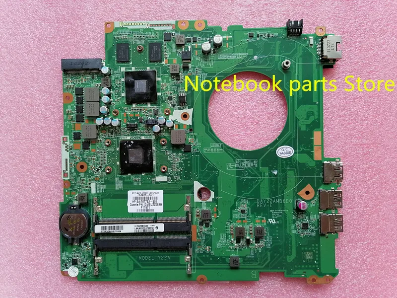 Материнская плата для ноутбука HP PAVILION 17 P F051XX материнская 763425 501 001 260 м/2 ГБ