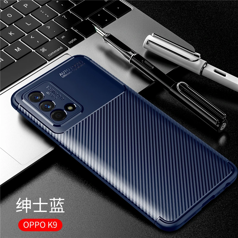 for oppo k9 case rubber silicone funda silm carbon coque protective soft phone case for oppo k9 cover for oppo k9 case free global shipping
