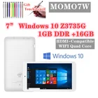 7-дюймовый планшет MOMO7W с Windows, четырёхъядерный процессор, 1 Гб + 16 ГБ, 1024*600 IPS, одна камера, Wi-Fi, Windows 10, процессор Atom, Z3735G, HDMI-совместимый