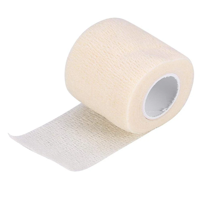 

Breathable Self Adherent Wrap Athletic Elastic Non Woven Cohesive Bandage for Sports First Aid Wrist Ankle Sprains White