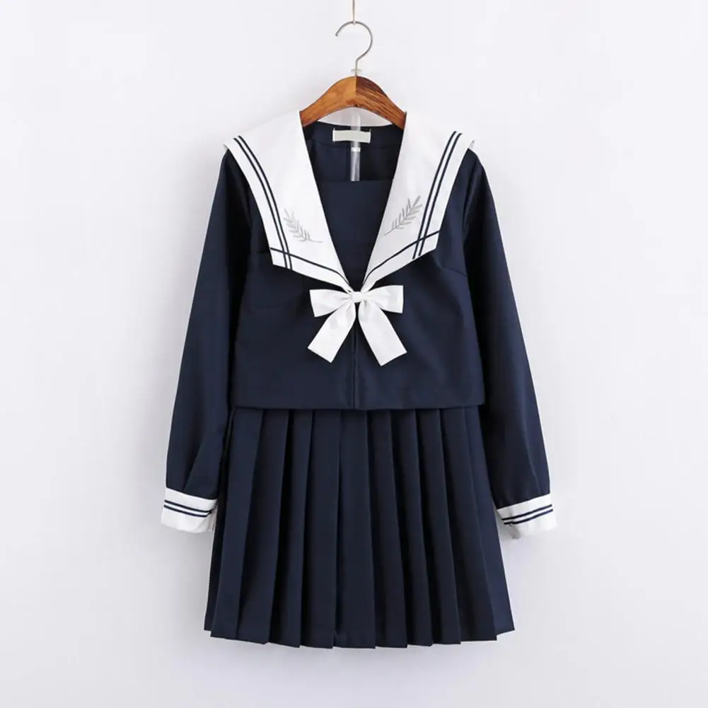 Форменная Юбка JK плиссированная юбка против морщин Базовый стиль морской