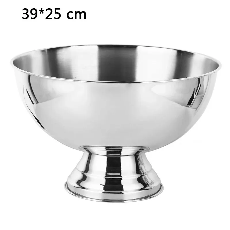 Гальваническая металлическая чаша для льда из нержавеющей стали 1 шт.