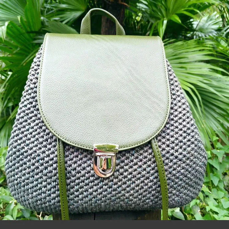 1 Set Handmade Handbag Shoulder Strap Woven Bag Set Leather Bag Bottoms With Hardware Accessories For Diy Bag Backpack