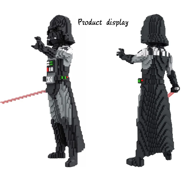 

2021 New Disney Star Wars Darth Vader White's Armor Diamond Block Movie Action Figure Building Block Children's Toy Gift