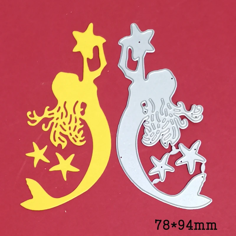 

metal cutting die mermaid dolphin 2021 new craft die template for diy Scrapbooking emboss paper card making die mould stencil