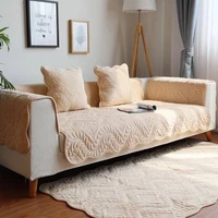 floral thicken plush sofa cover soft sofa towel l shape sofa covers for living room sofa cover 1234 seater sofa armrest towel
