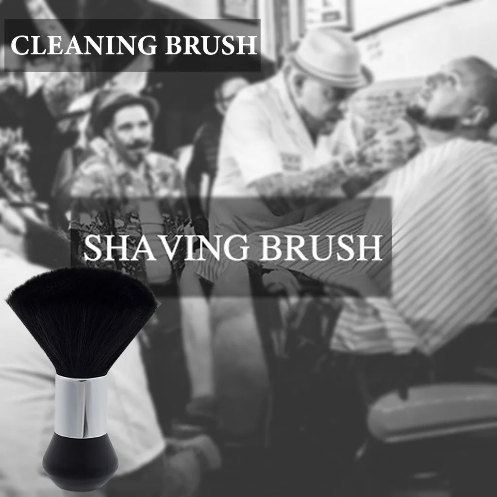 1 шт. мягкие черные шейные щетки для лица щетка бороды Парикмахерская Чистка