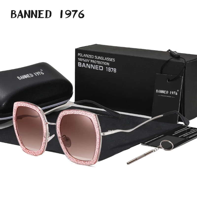 Женские солнцезащитные очки поляризационные в форме авиатора градиентные с