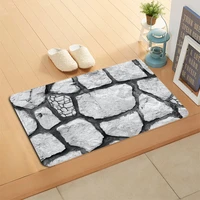 custom stone doormat floorbathkitchen mat flannel sponge fabric 3d printed shaggy custom decoration for bedroom