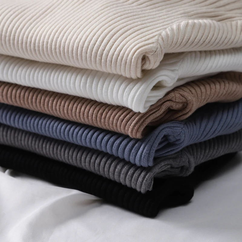 OLGITUM 2020 Winter Women Knitted Turtleneck Sweater Casual Sweaters Pullover Long Sleeve Slim Femme Elasticity Pullovers Tops | Женская