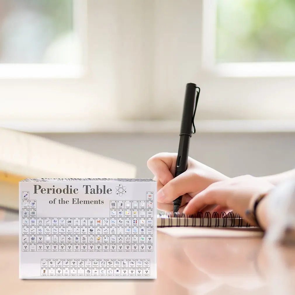 

Periodic Table Display With Real Elements Kids Teaching School Day Birthday Gifts Chemical Element Display Acrylic Home Decor