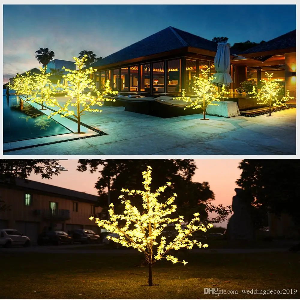 Бесплатная доставка 1 5 м 480 шт цветок (вишня) Светодиодный светильник на дереве с