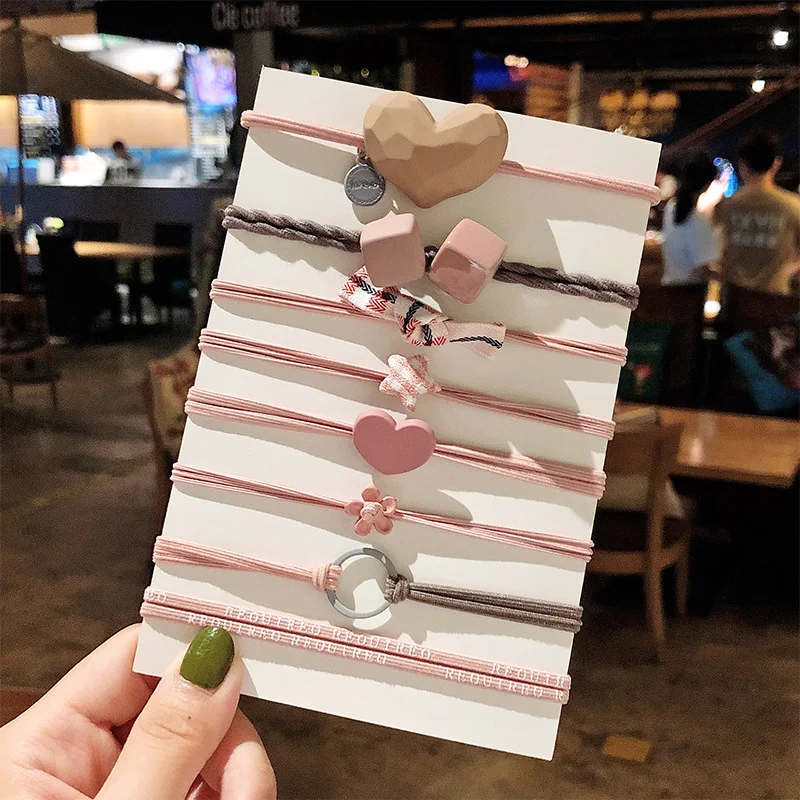 Нейлоновые эластичные резинки для волос женщин базовая прическа держатель