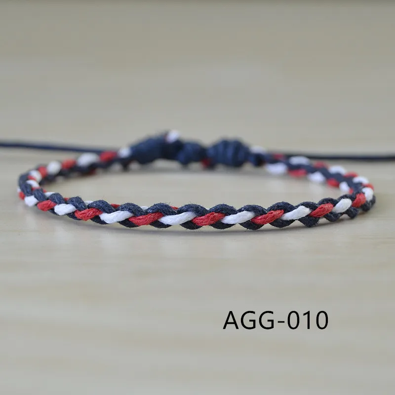 Новый ручной тканый хлопковый и пеньковый веревочный цветной женский мужской