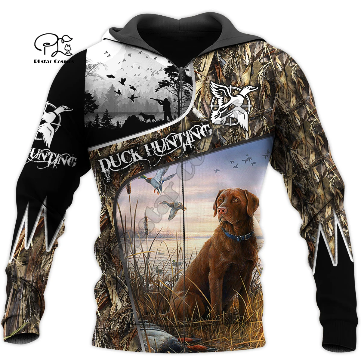 

PLstarCosmos 3DPrint Newest Hunter Hunting Dog Animal Streetwear Long Sleeve Unisex Men/Women Funny Hoodies/Sweatshirt/Zip R-28