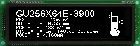 

Новый оригинальный флуоресцентный экран VFD для модуля GU256X64F-3900 VFD