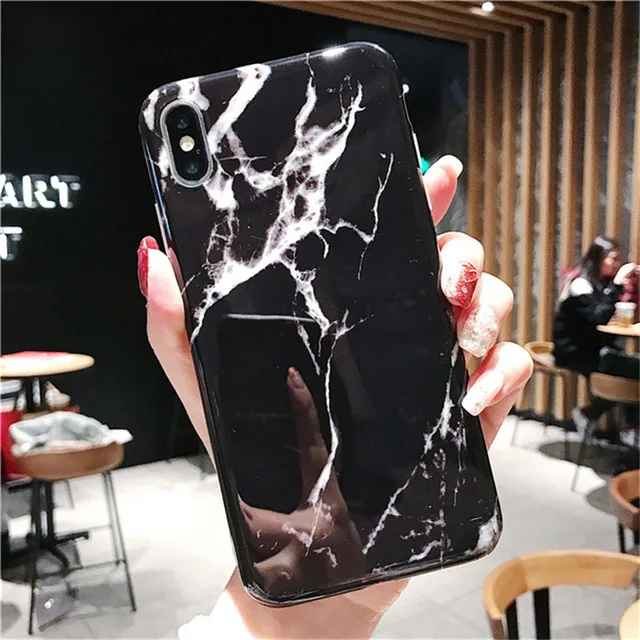 10 Мягкий ТПУ мраморный чехол для Coque iphone 7 XS MAX чехол задняя крышка для iphone 6 6S 7 8 Plus iphone X XR чехол для телефона - Цвет: 10