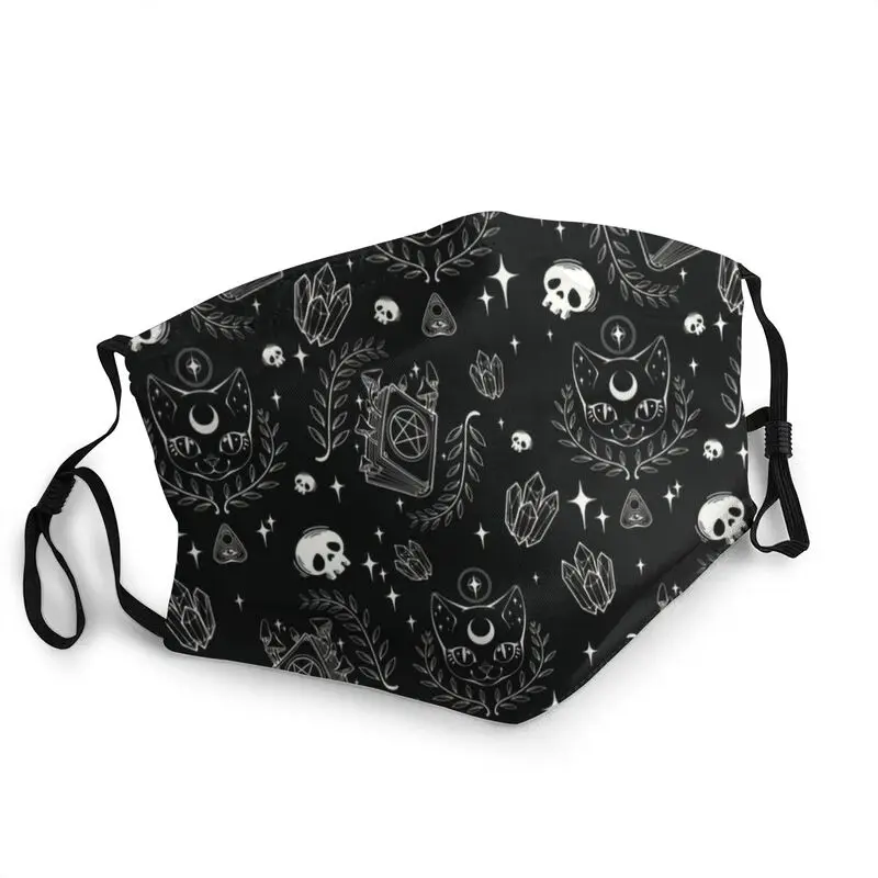 

Lunar Familiar Mask Adult Men Anti Haze Halloween Witch Pattern Mask Protection Respirator Reusable Mouth Muffle