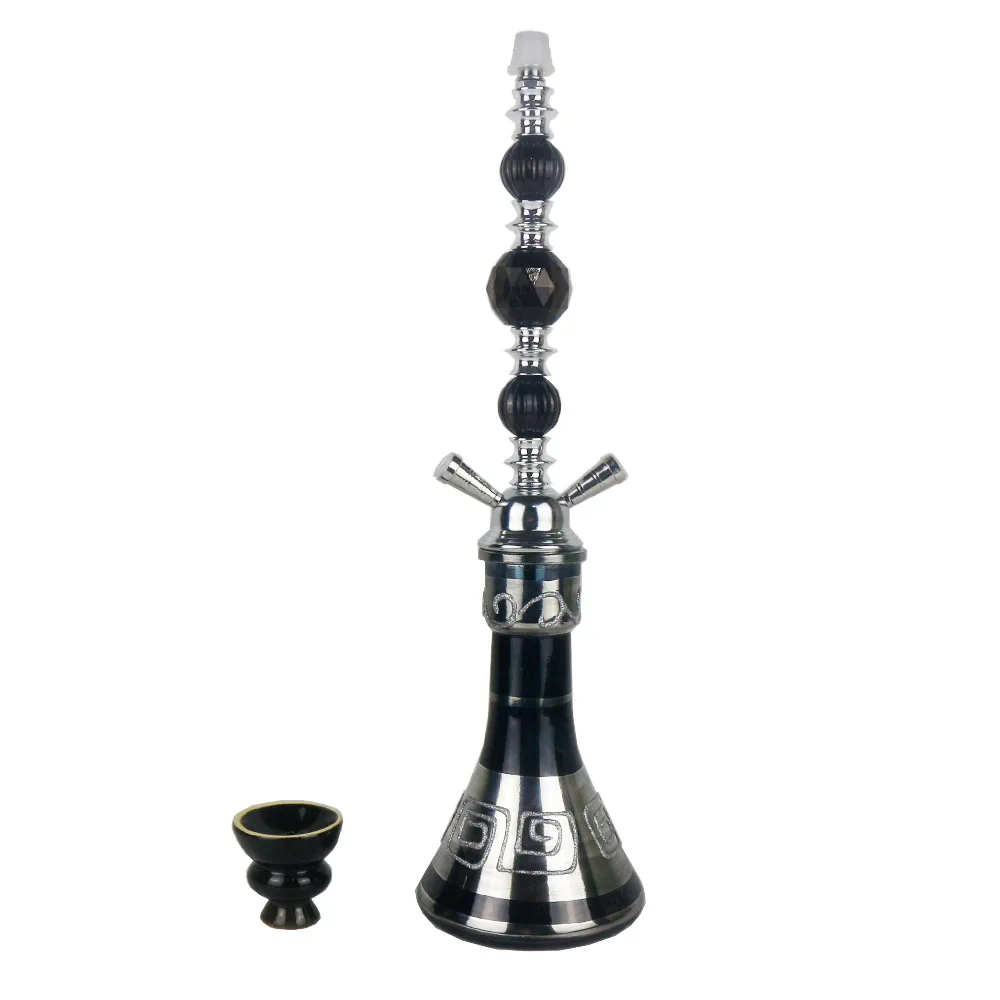

Hookah Set Double TubeShisha Large Arab New Style Chicha Shisha Bowl Pipe Smoking Base Sieve Tobacco Tube Hooka Bag Kaloud KTV