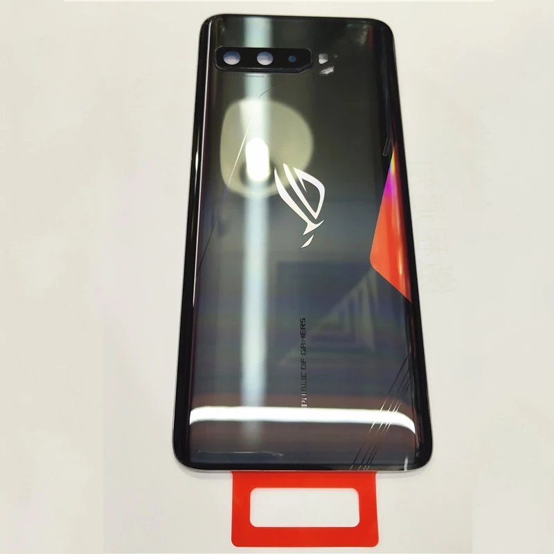 

Original New For Asus ROG 3 ROG Phone 3 ZS661KS Strix Back Cover Camera Frame Lens Rear Door Battery Glass Housing Repair Parts