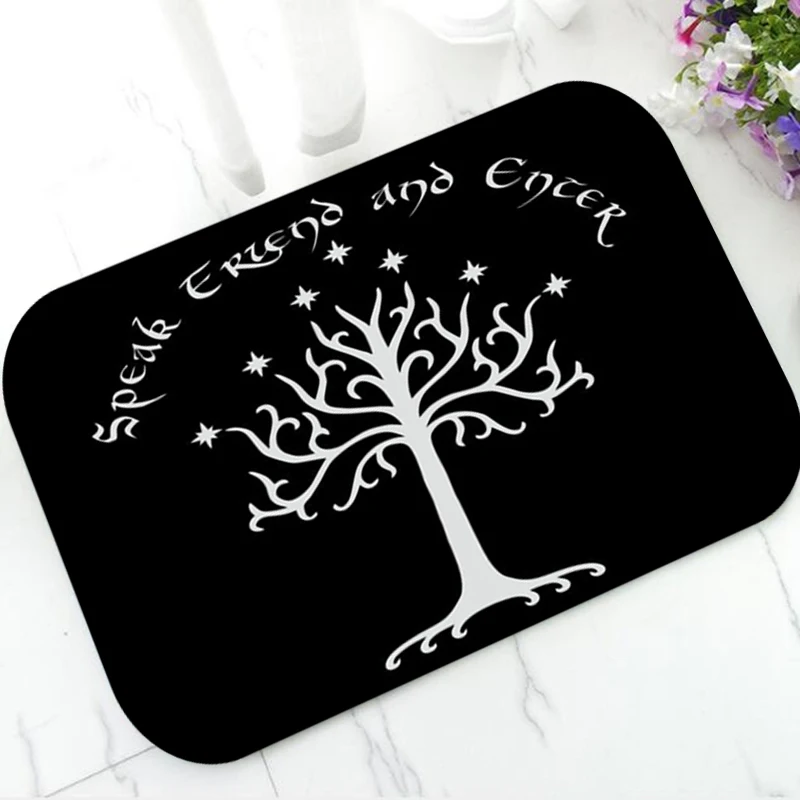 

Крутой черный, белый, говорящий друг и вход в ванную, кухонный коврик, коврик, ковер, смешной пол, коврик перед входной дверью "Welcome", моющийся, ...