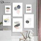 Геометрия абстрактная форма плакат скандинавский холст принт Минималистичная художественная живопись Современная галерея Настенная картина Современный домашний декор